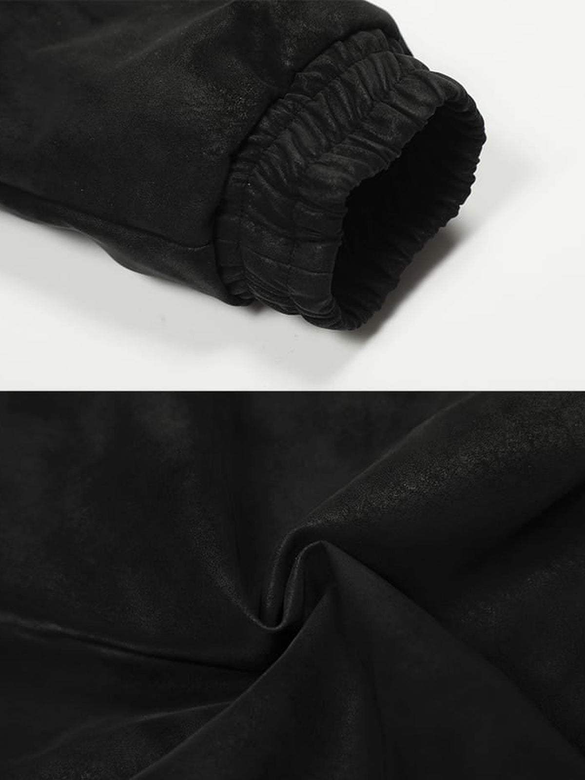 Bomberjacke in Wildleder-Optik – Bündchen und Stoff im Detail | XoKool