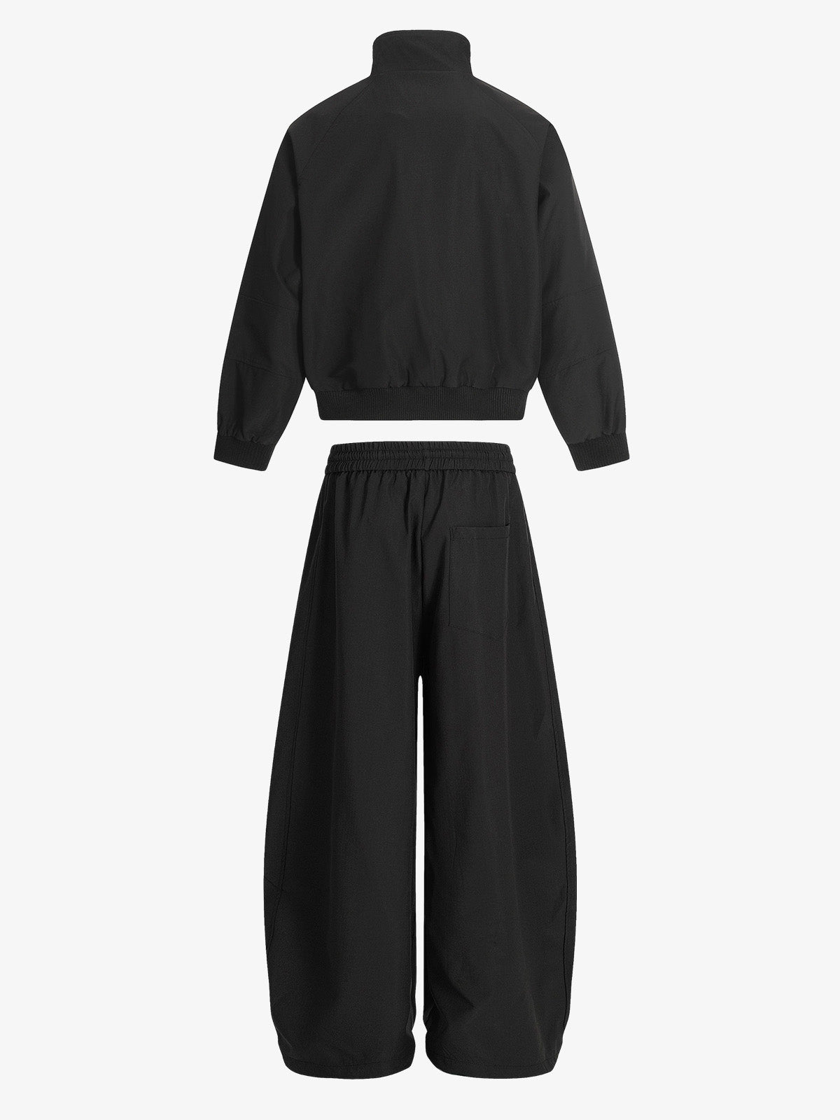 Striped Zip-Up Track Jacket and Wide-Leg Track Pants Set | Xokool