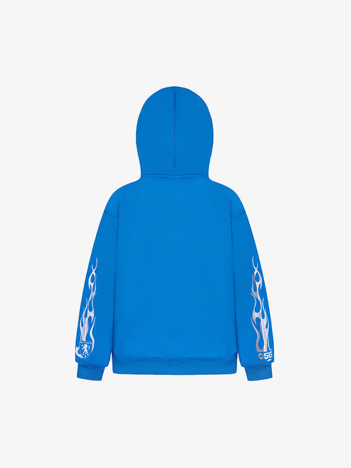 Face mask zip hoodie – Blue, back view | XoKool