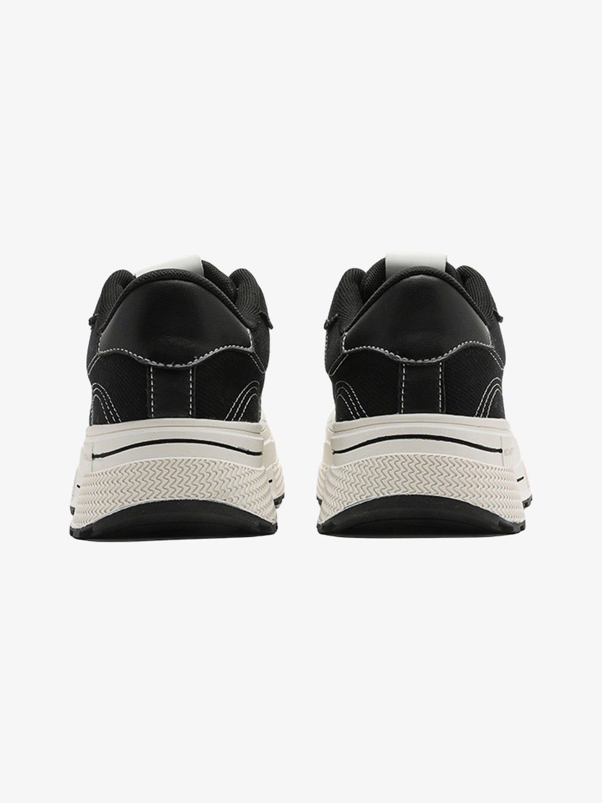 Black canvas sneakers – back view | XoKool