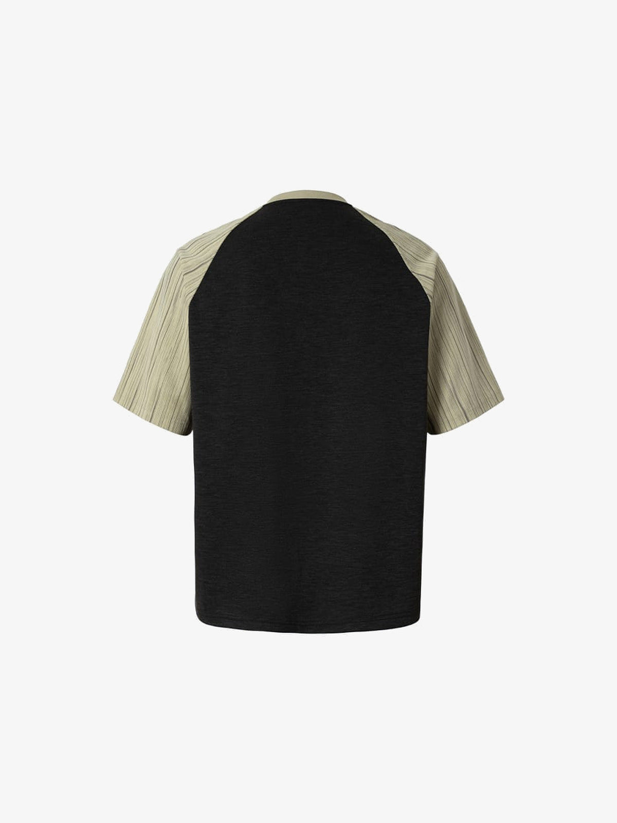 Gothic Cathedral Raglan Tee with Contrast Sleeves – back flat | XoKool
