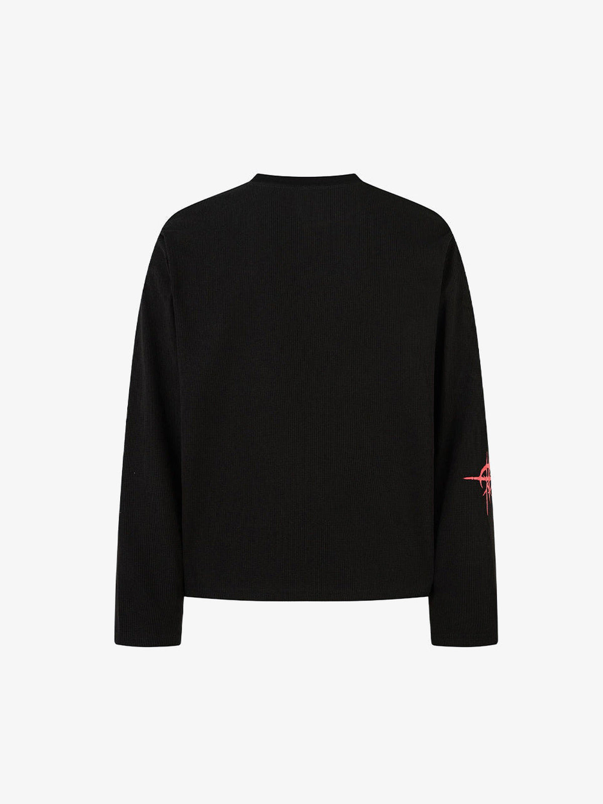 Gothic Cross Thermal Long Sleeve Shirt – Black, back view | XoKool