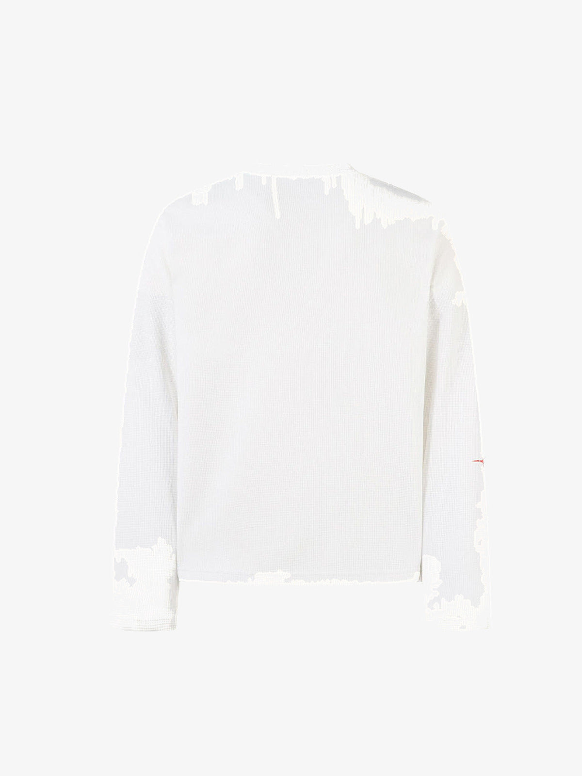 Gothic Cross Thermal Long Sleeve Shirt – White, back view | XoKool
