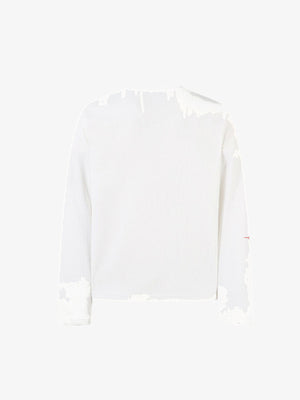 Gothic Cross Thermal Long Sleeve Shirt – White, back view | XoKool