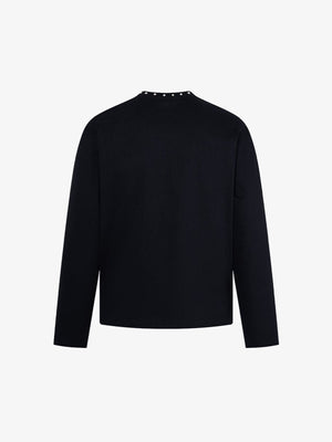 Studded half zip long sleeve – back view | XoKool