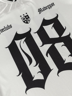 Mesh football jersey – crest and 08 close-up | XoKool
