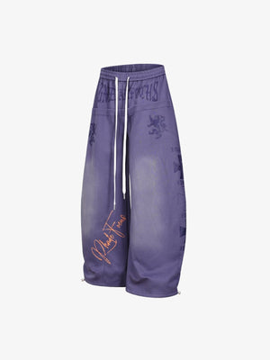 Gothic sweatpants – Purple, front angled | XoKool