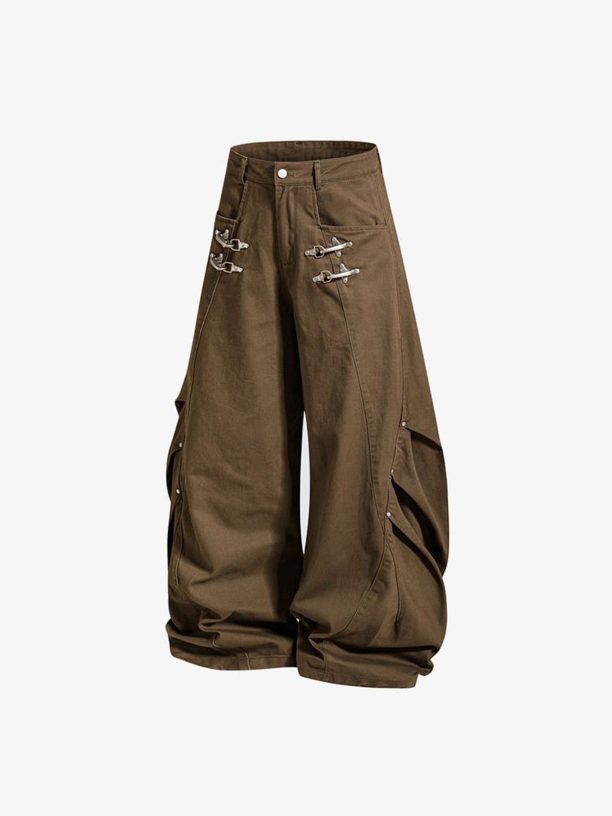 Gothic Hose – Kaffeebraun, Vorderseite schräg | XoKool