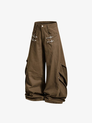 Gothic Hose – Kaffeebraun, Vorderseite schräg | XoKool