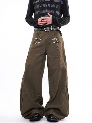 Gothic Hose – Kaffeebraun, am Model von vorne | XoKool