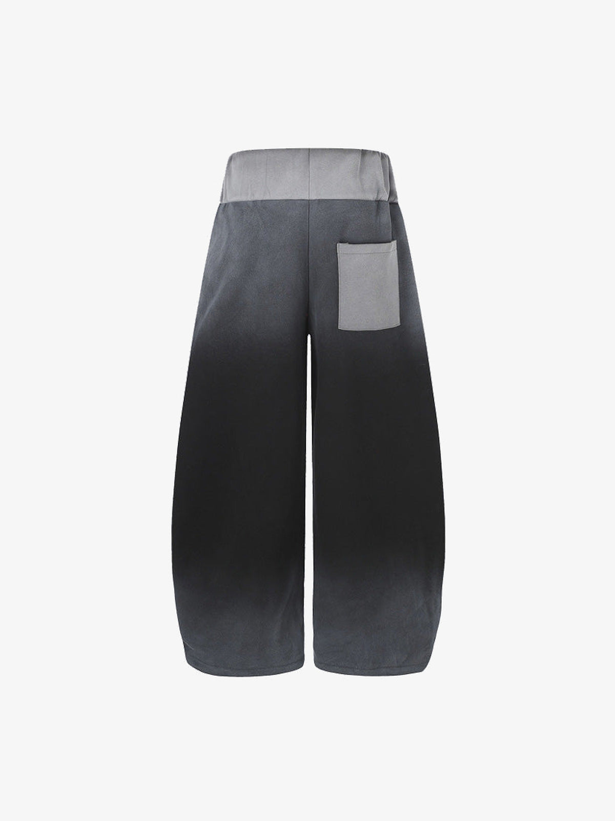 Gradient Graphic Sweatpants with Cross Print – Black, back flat | XoKool