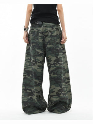 Camo jeans – on model, front | XoKool