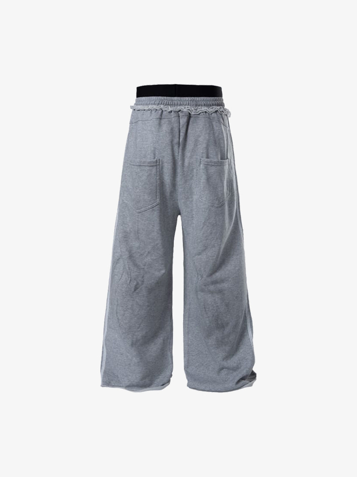 Pantalones deportivos con tachuelas – Gris, vista trasera | XoKool