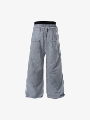 Pantalones deportivos con tachuelas – Gris, vista trasera | XoKool