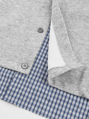 Sleeveless layered shirt – side hem layering close-up | XoKool