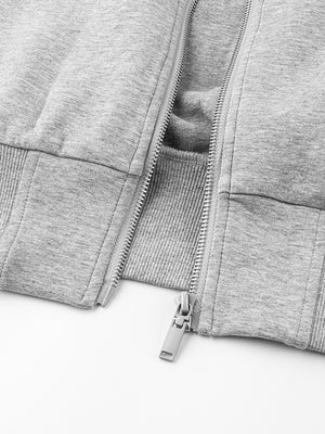 Zip Sweatshirt – Saum und Reißverschluss im Detail | XoKool