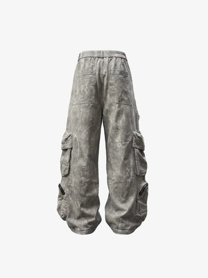 Grunge Cargohose – Hellgrau, Rückansicht | XoKool