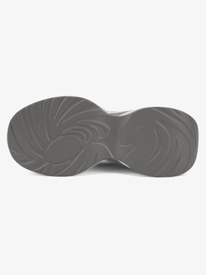 Metallic chunky sneakers – outsole view | XoKool