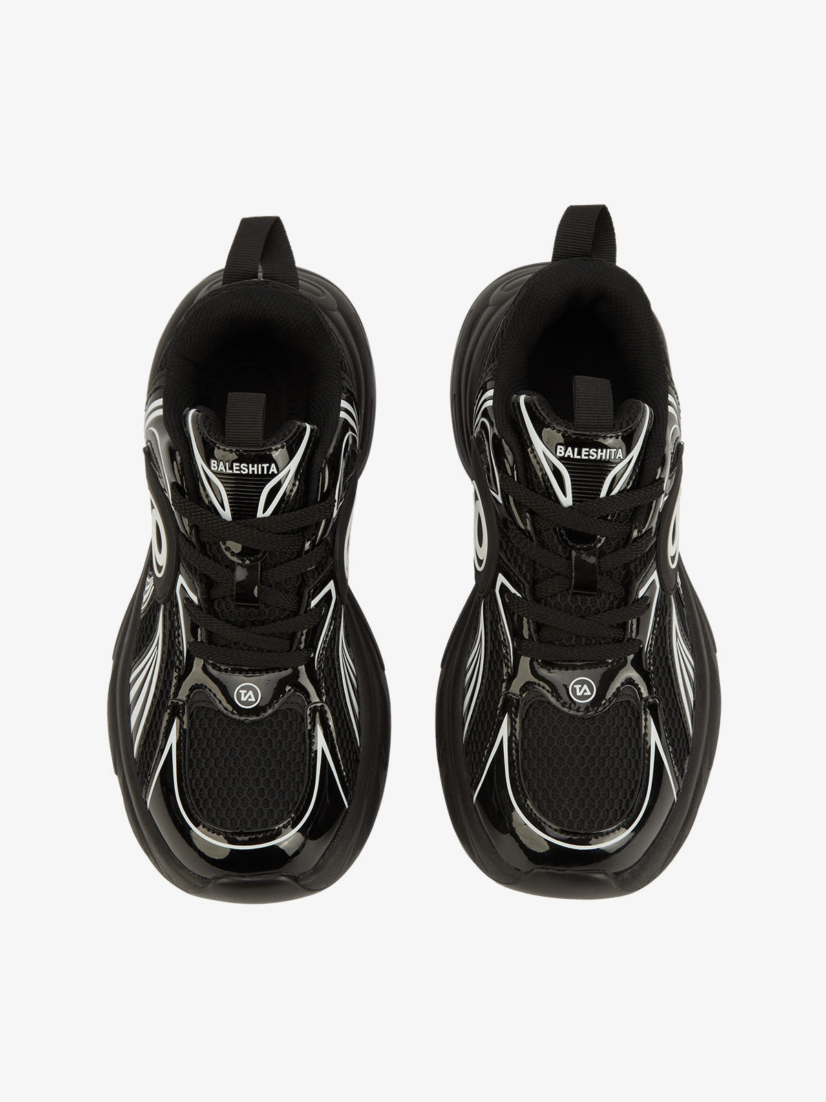 Metallic chunky sneakers – detail view | XoKool