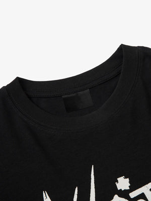 Punk Longsleeve im Layer-Look mit Thermo-Ärmeln – Nahaufnahme | XoKool