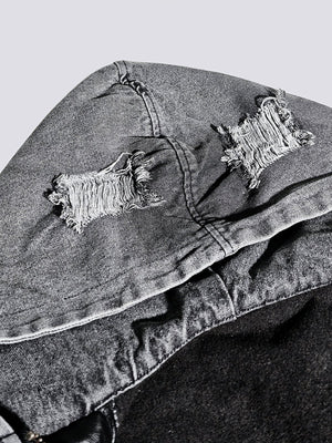 Kapuzenjacke aus Kunstleder – Nahaufnahme der Kapuze | XoKool