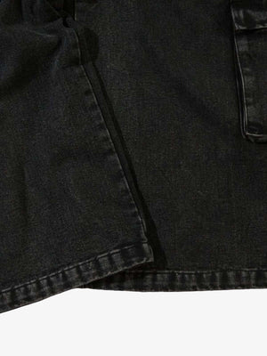 Grommet cargo jeans – hem/pocket close-up | XoKool