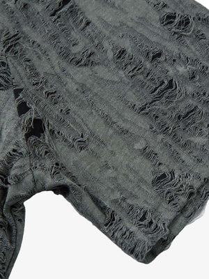 Distressed Ripped Short Sleeve Shirt - thumbnail 8