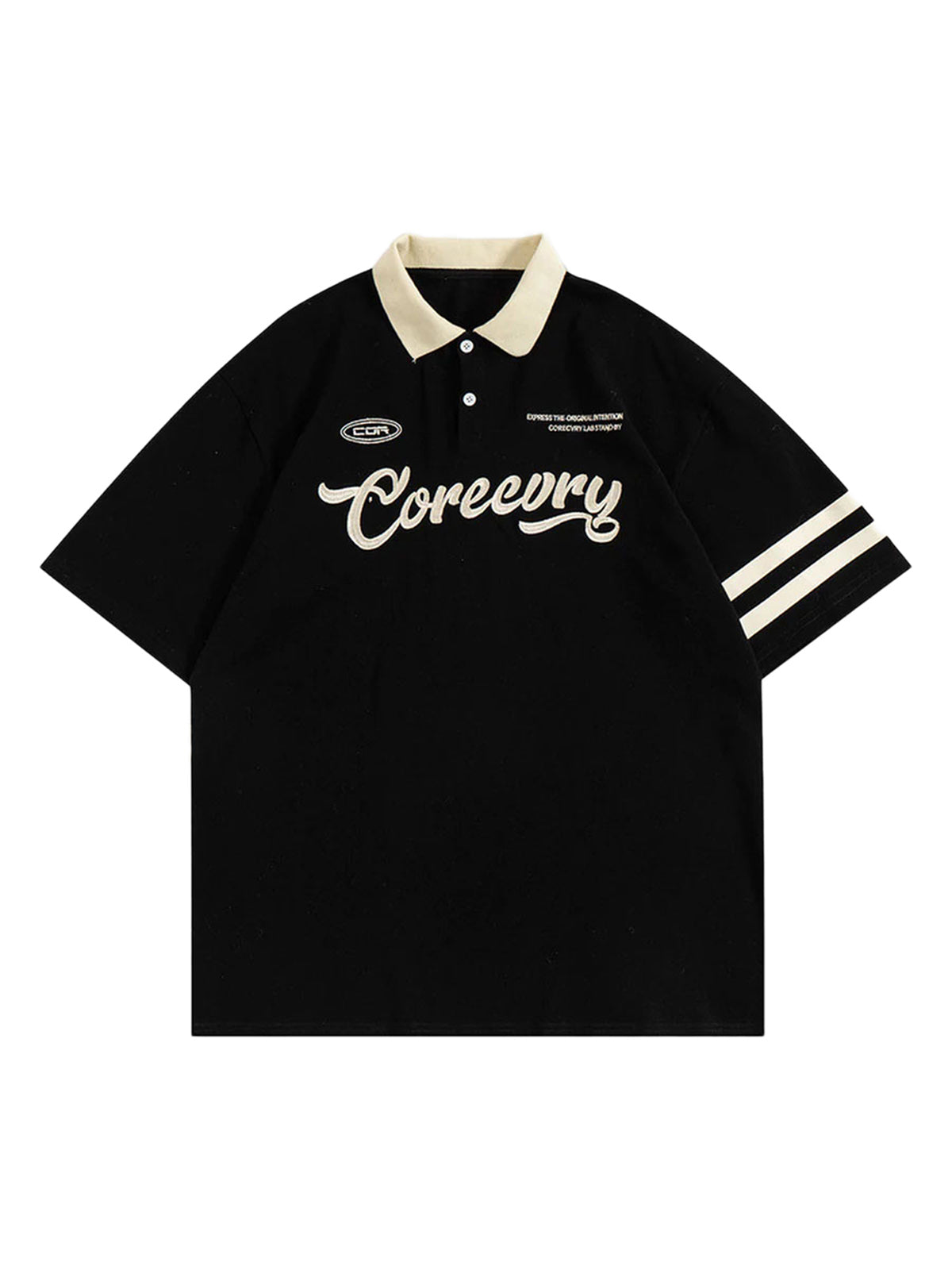 Letter Embroidered Polo Shirt Casual Sporty Streetwear - 5004 Xokool ®