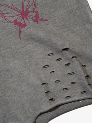 Raw Edge Butterfly Print Vest - thumbnail 17