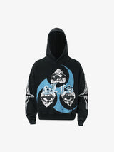 Triple Eye Graphic Hoodies