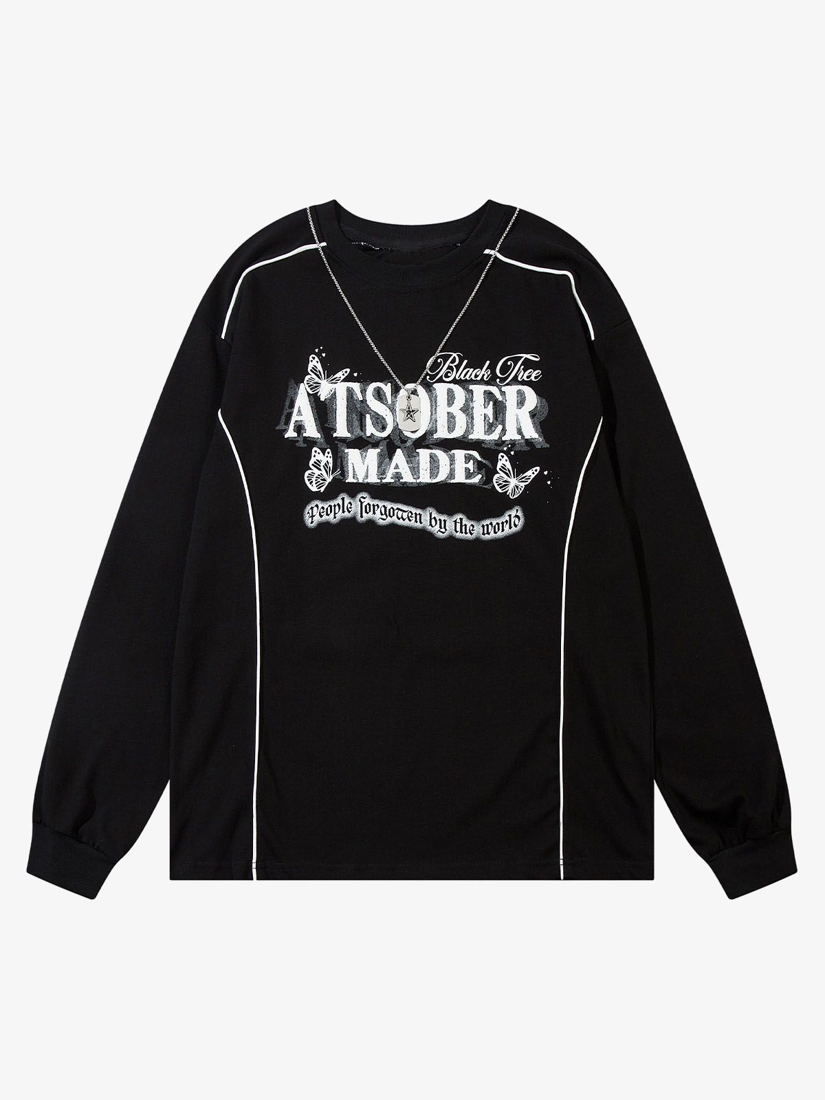 Star Chain Butterfly Long Sleeve T-shirt