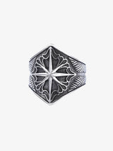 Star Engrave Steel Ring