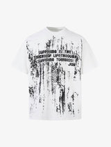 Retro Graffiti Lettering Short Sleeve T-shirt