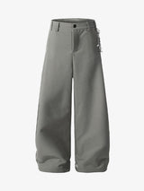 Elastic Waistband Barrel Pants
