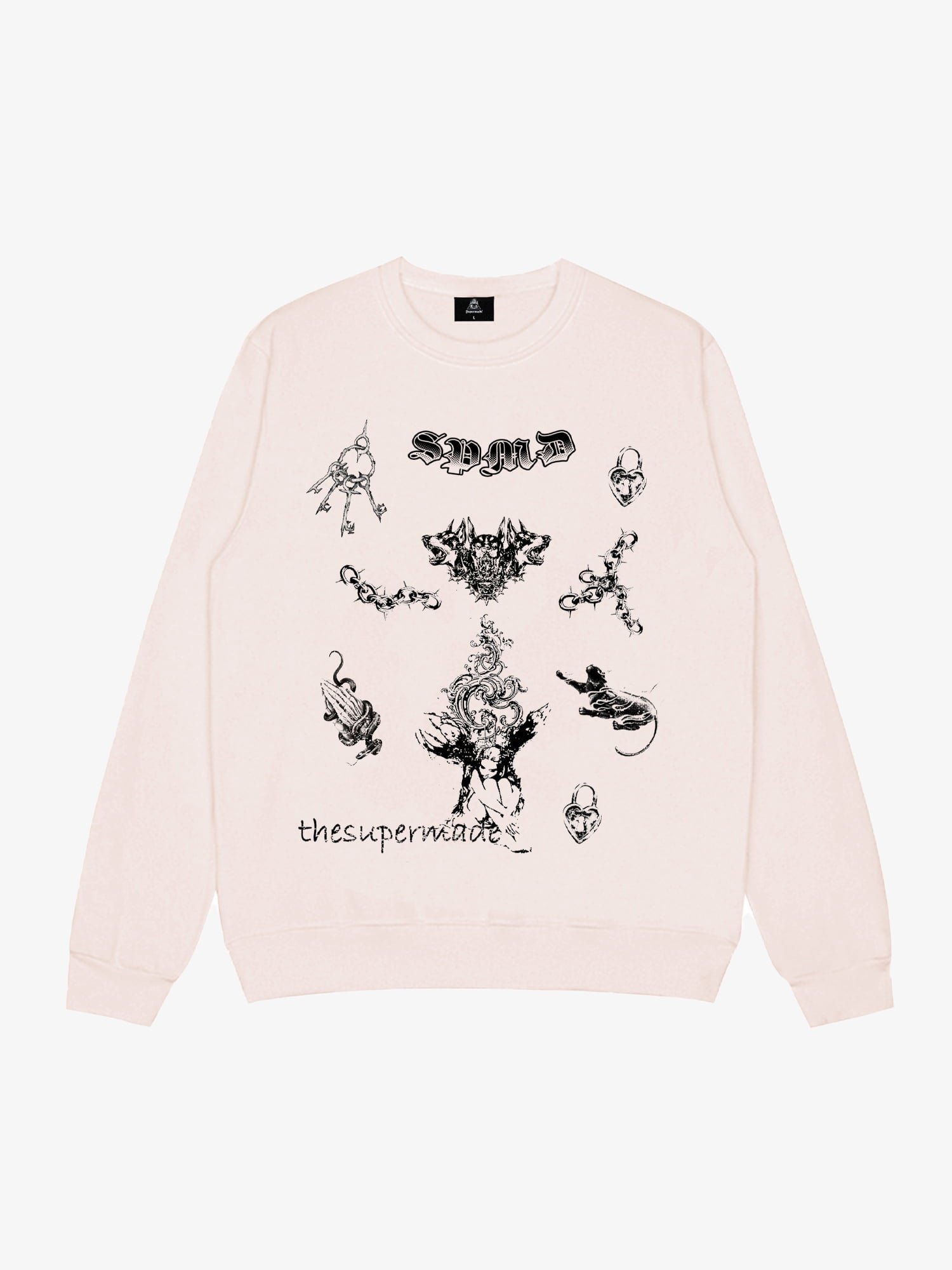 Mystic Emblem Graphic Crew Neck Sweatshirt