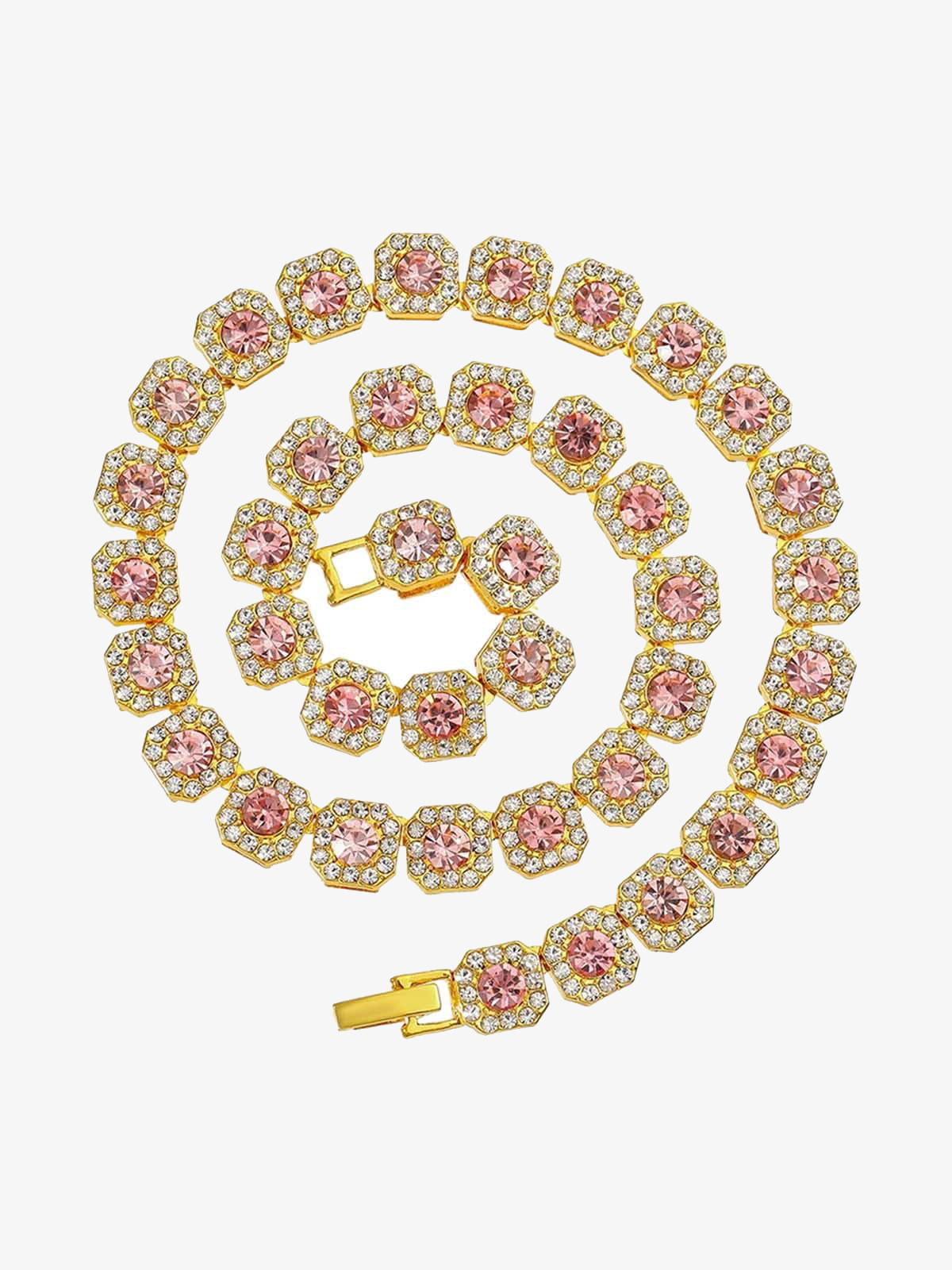 Round Diamond Cuban Necklace