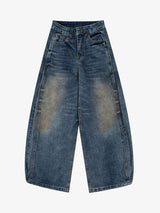 Cleanfit Washed Barrel Jeans