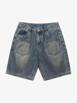 American Street Style Washed Distressed Shorts