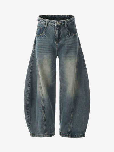 Vintage Wash Balloon Jeans