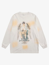 Vintage Angel Graphic Long Sleeve T-Shirt