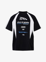 Contrast Color Motorcycle Print T-shirt