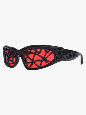 Futuristic Wavy Frame Sunglasses - thumbnail 1