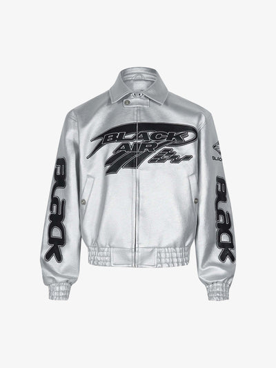Faux Leather Vintage Street Black Air Jacket
