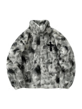 Heavy Duty Faux Lambswool Tie Dye Urban Jacket Streetwear - 10302