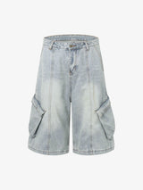 Cleanfit Denim Baggy Cargo Jorts