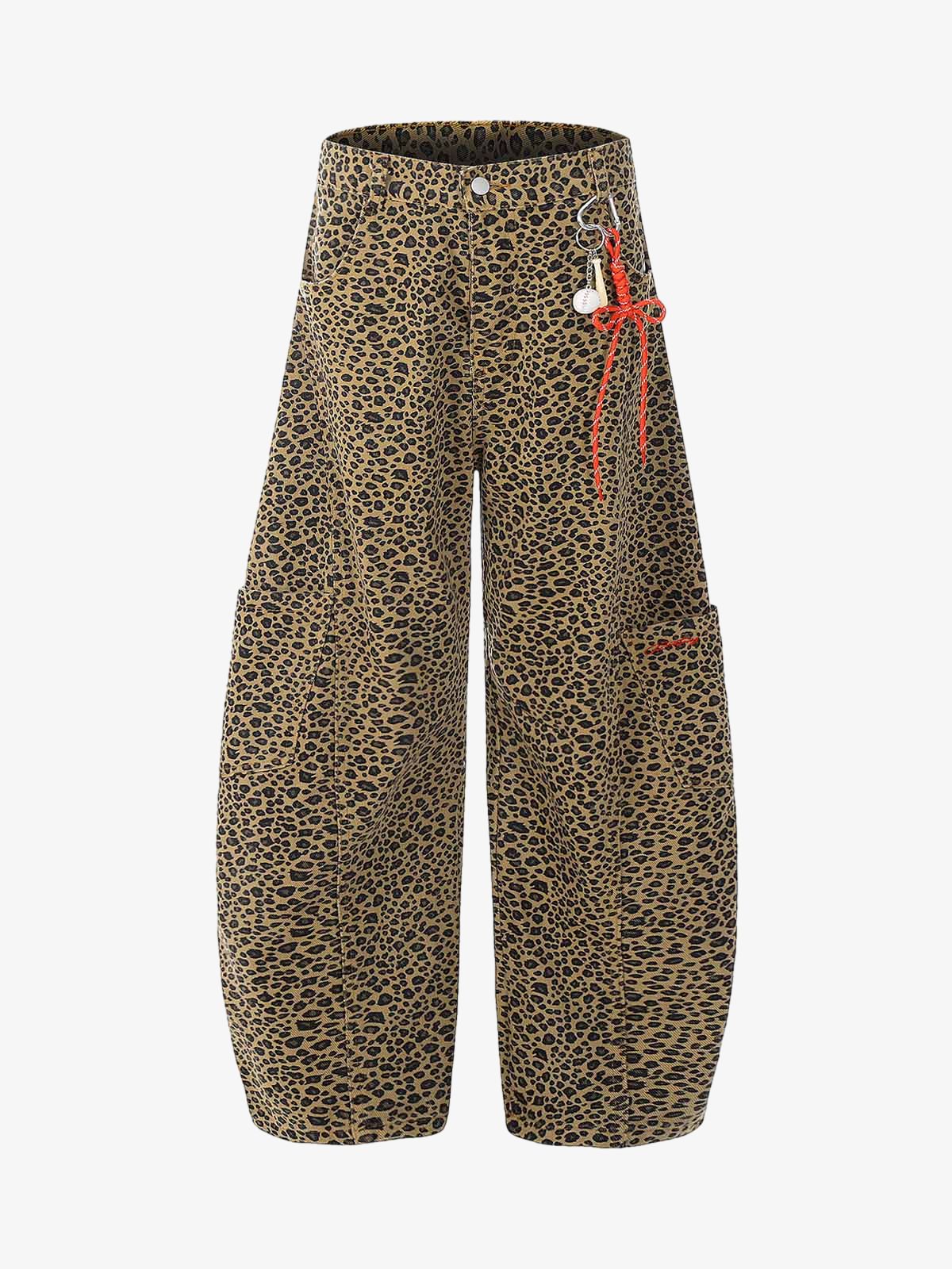 Cheetah Print Barrel Pants