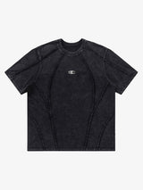 Split Raw Edge Short Sleeve T-shirt