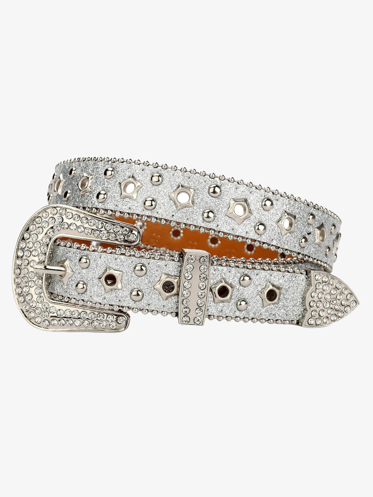 Sparkling Silver Rhinestone Embellishments Belt