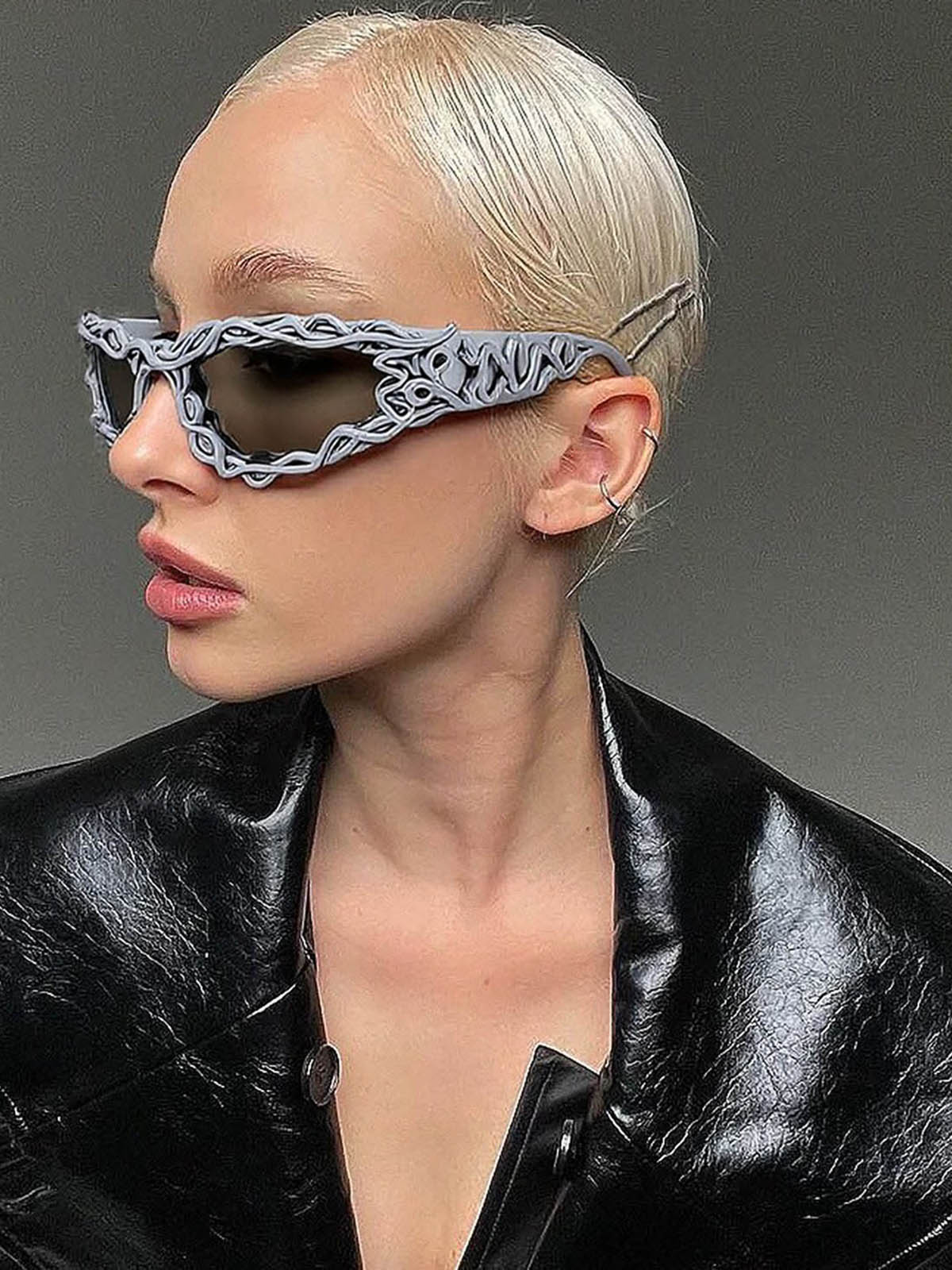 Punk Hip-hop Futuristic Sunglasses - image 10