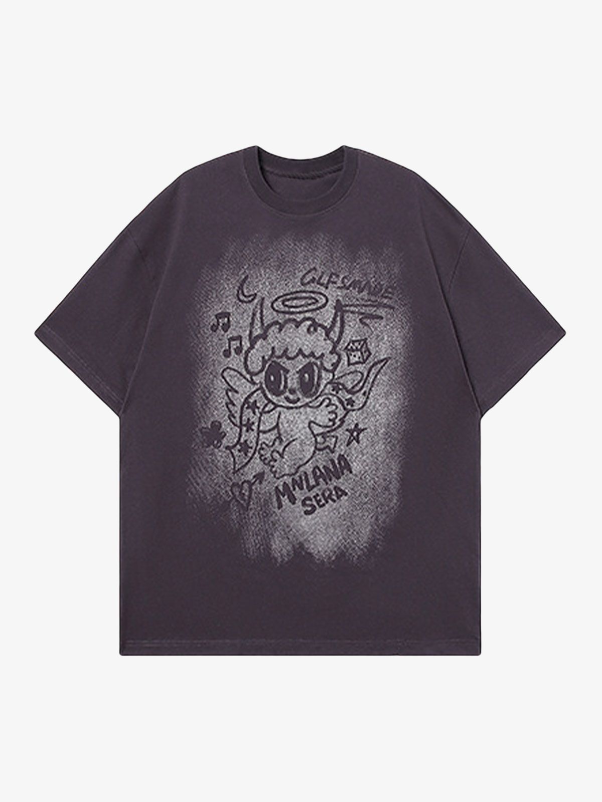 Oversized Angel Graphic T-Shirt